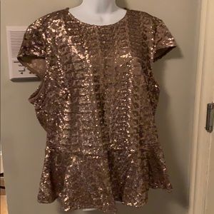 ASOS gold sequin top